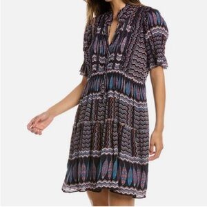 Sea New York Flora Flounce Sleeve mini dress